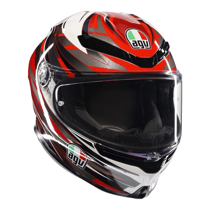 Best Seller AGV K6 S - REEVAL WHITE/RED/GREY