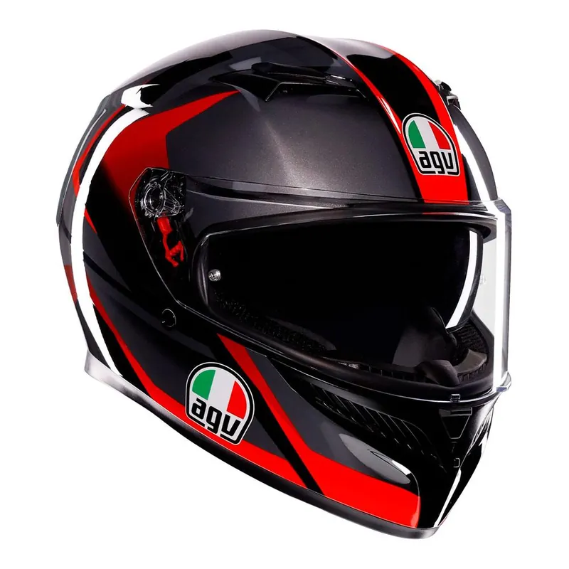Brand New AGV K3 - STRIGA MATT BLACK/GREY/RED