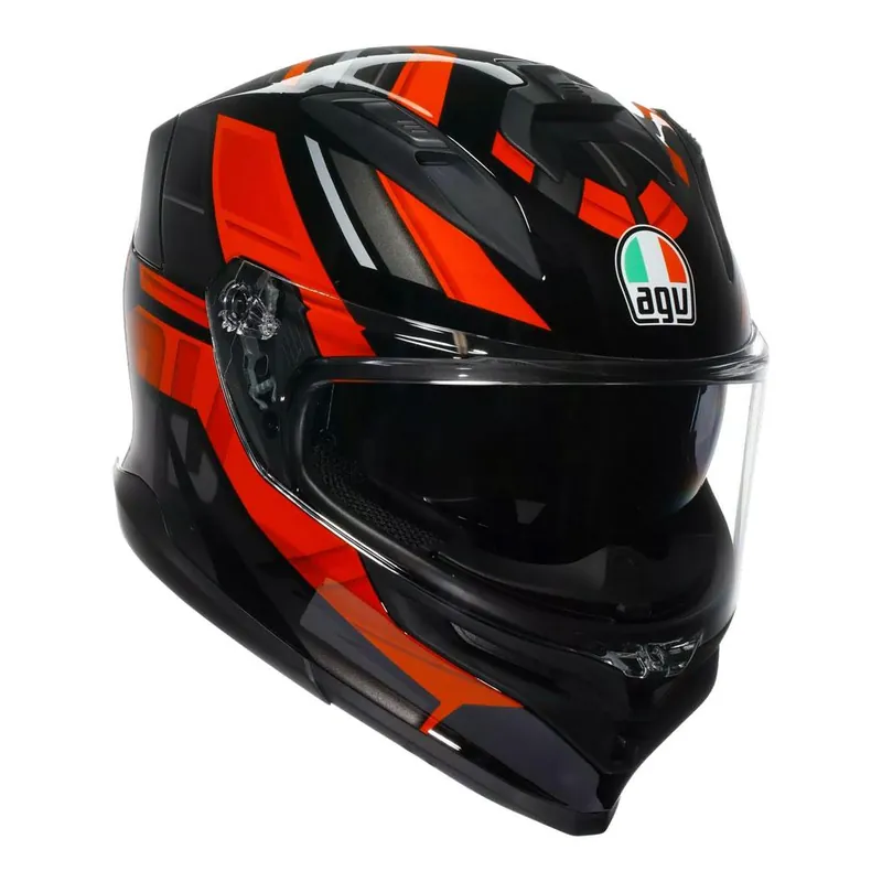 Professional Grade AGV K7 - TAURAX BLACK/RED