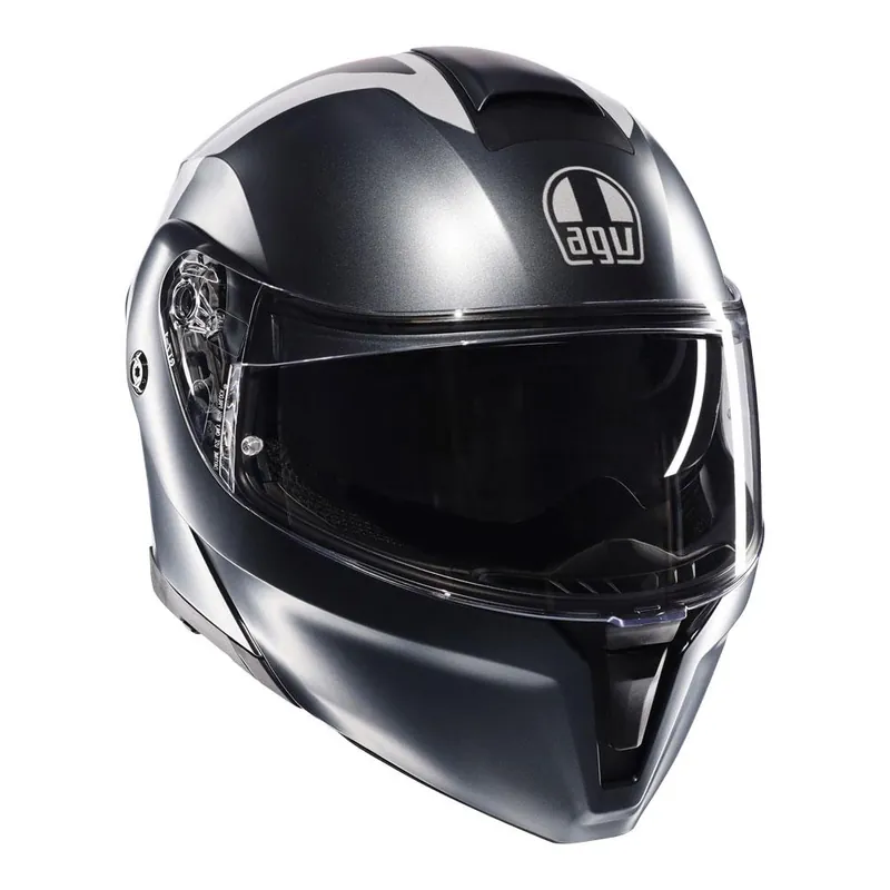 Instant Buy AGV STREETMODULAR - RESIA MATT GREY/SILVER/RED