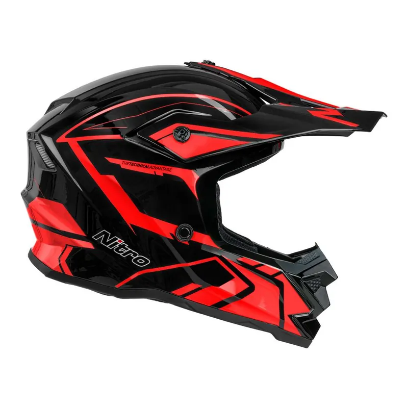 Certified NITRO MX710 YOUTH SHARD II RED/BLACK