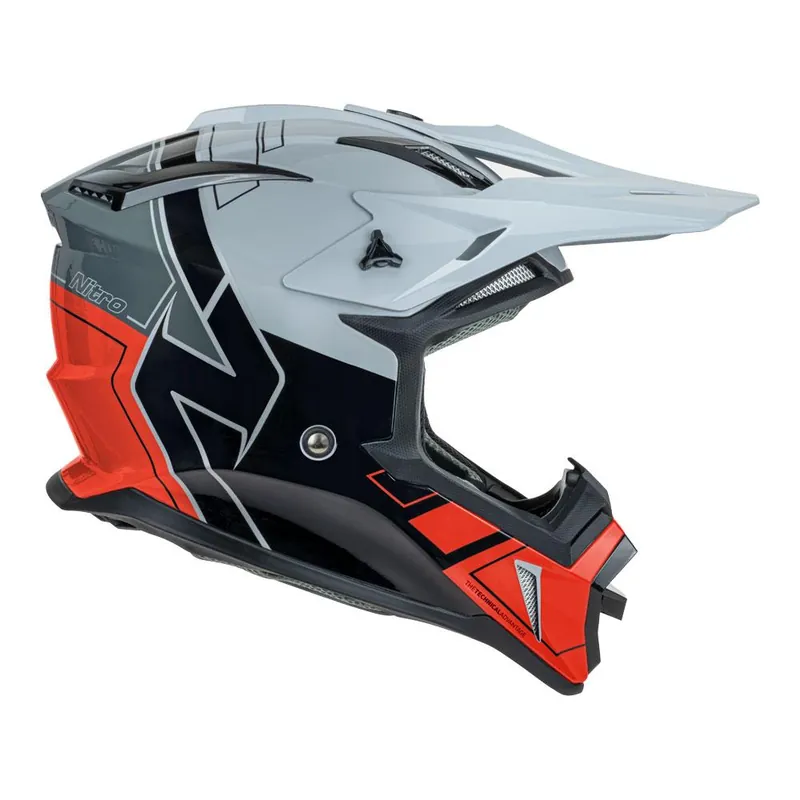 Wholesale NITRO MX760 GLOSS SILVER/GREY/BLACK/RED