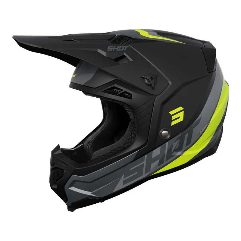 Shot Core Helmet Custom Black/Neon Yellow MIPS Mega Sale