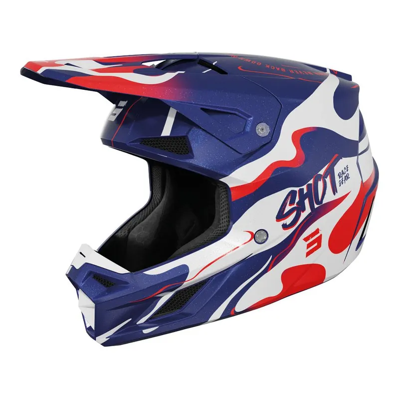 Wholesale Shot Speed Beast Helmet Blue/Red Pearly