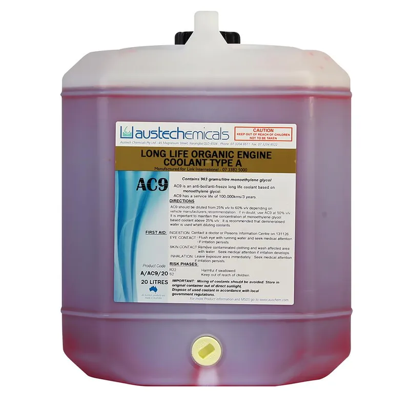 Last Chance COOLANT AC-9 RED ORGANIC CONCENTRATE 20L