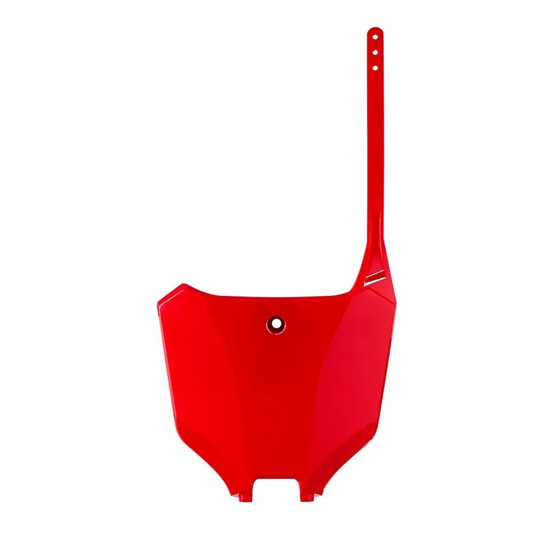 Worldwide Shipping POLISPORT FRONT NUMBER PLATE HONDA - RED