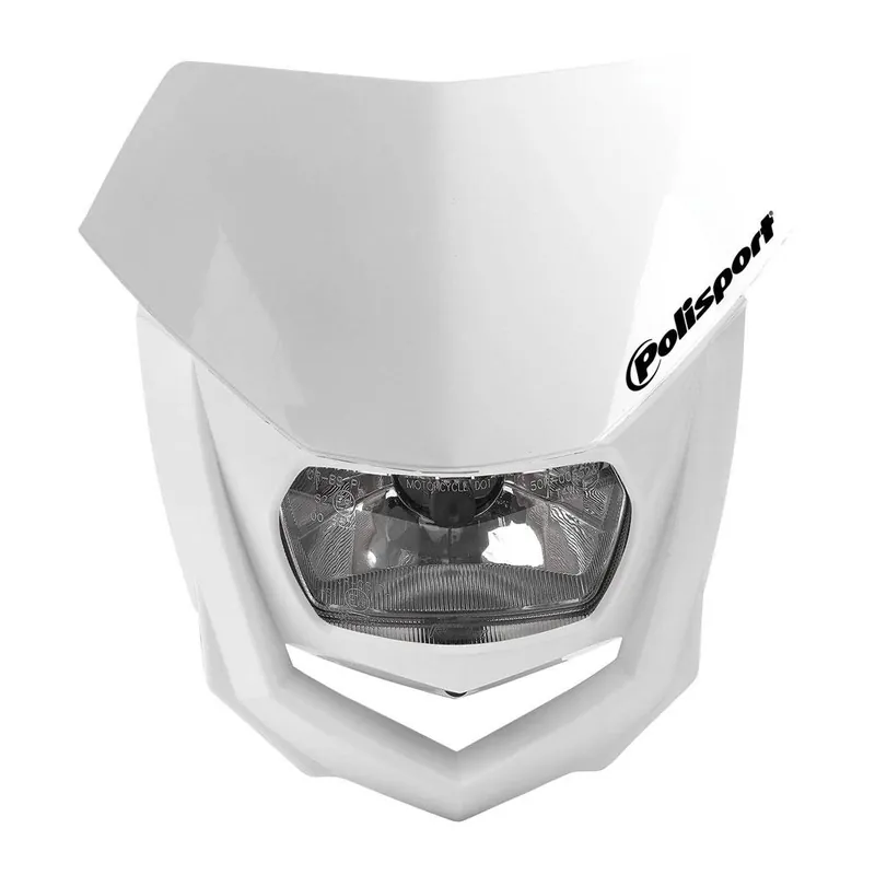 POLISPORT HEADLIGHT HALO - WHITE / WHITE Weekend Sale