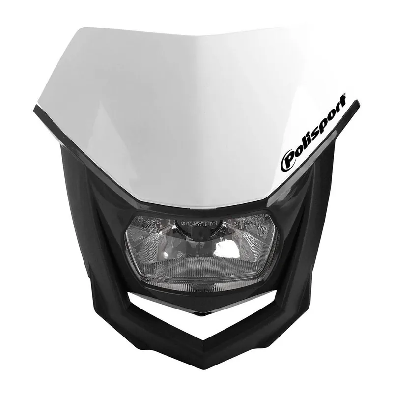 Shop Now POLISPORT HALO HEADLIGHT - BLACK / WHITE