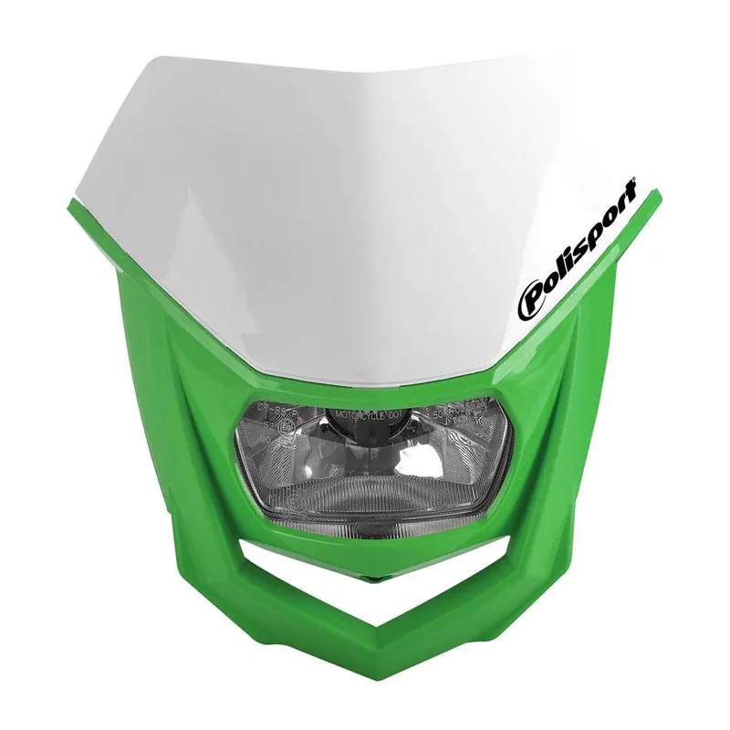 One Day Deal POLISPORT HALO HEADLIGHT - GREEN / WHITE