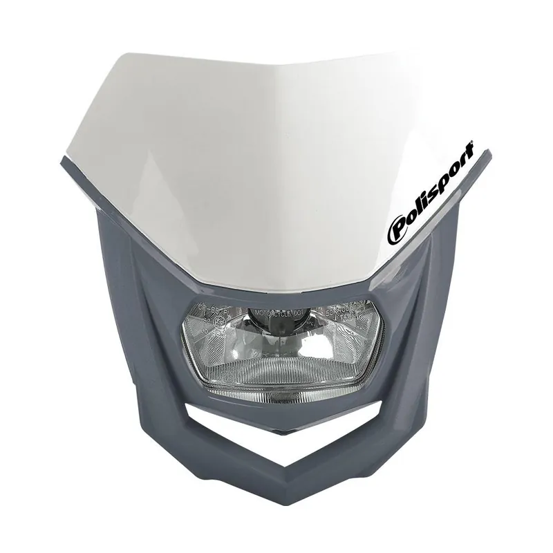 POLISPORT HALO HEADLIGHT - NARDO GREY/WHITE Buy Direct