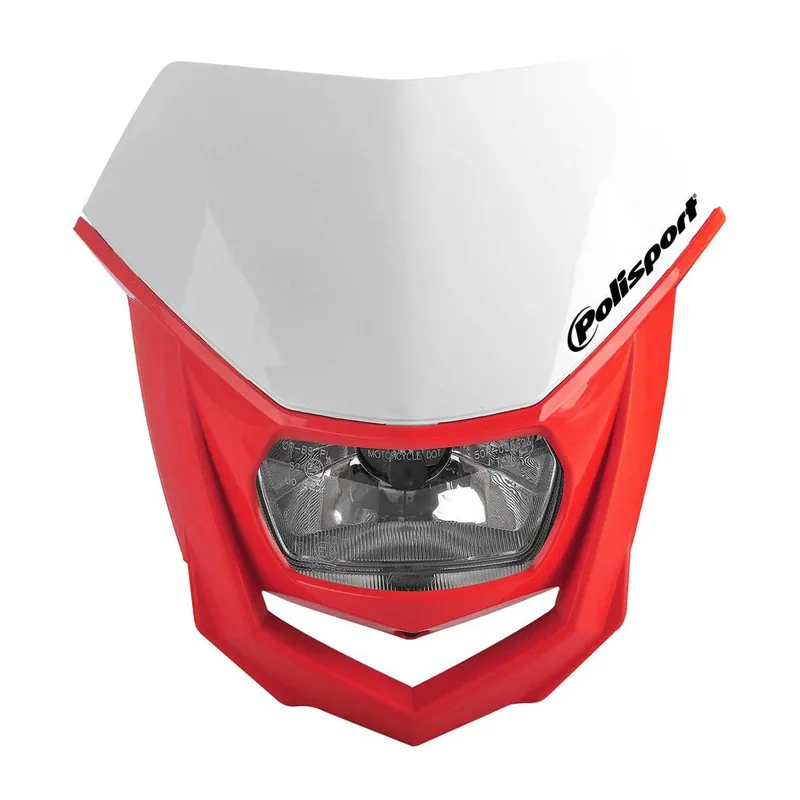 Deal POLISPORT HALO HEADLIGHT - RED / WHITE
