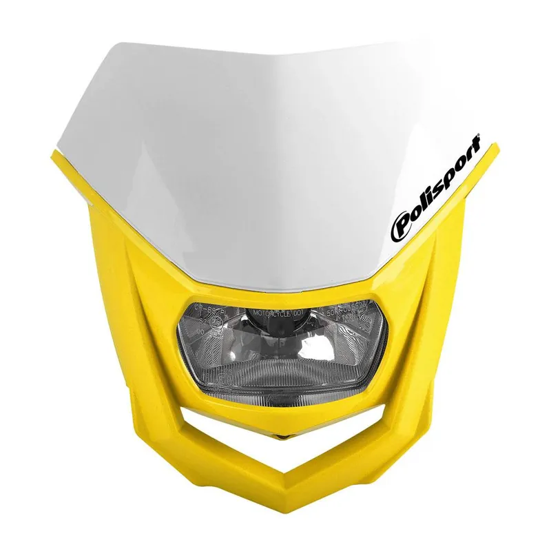 Buy Today POLISPORT HALO HEADLIGHT - WHITE / YELLOW