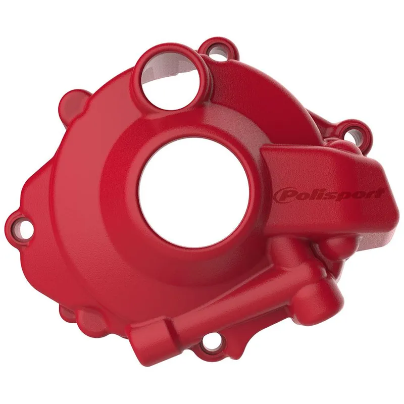 Top Pick POLISPORT IGNITION COVER PROTECTOR HONDA CRF250R 18-24 - RED