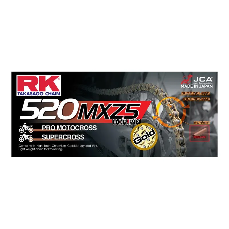 RK CHAIN 520MXZ5 - 120 LINK - GOLD Budget