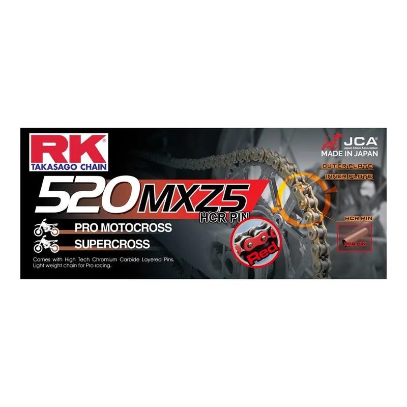 Bargain RK CHAIN 520MXZ5 - 120 LINK - RED