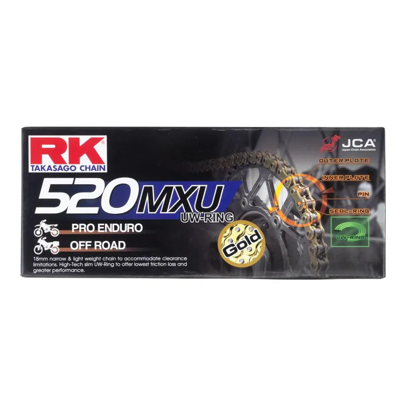 Flash Sale RK CHAIN 520MXU - 120 LINK - GOLD