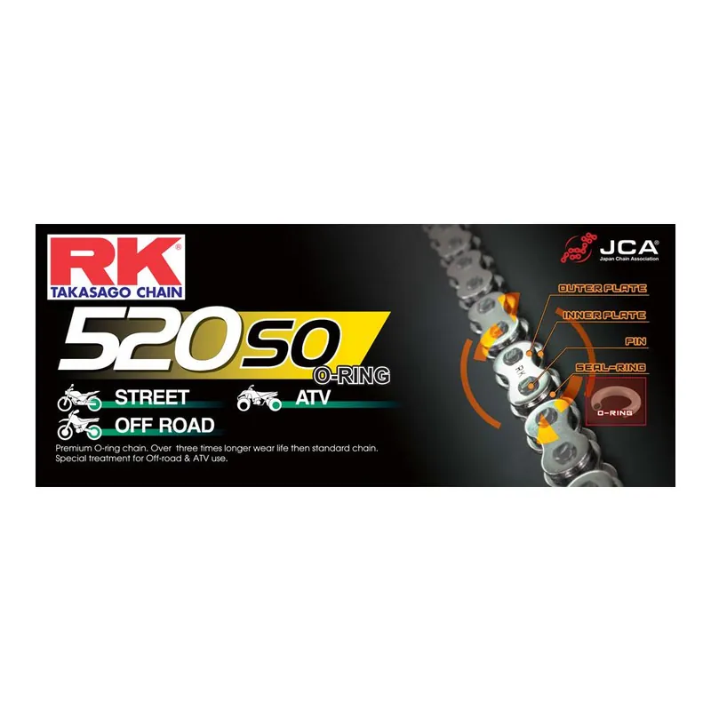 Limited Edition RK CHAIN 520SO - 112 LINK