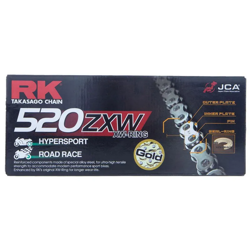 Reduced Price RK CHAIN 520ZXW - 120 LINK - GOLD