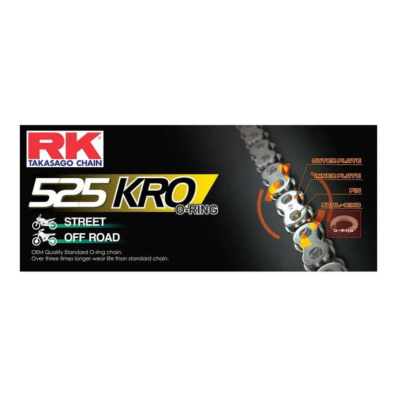 Exclusive RK CHAIN 525KRO - 120 LINK