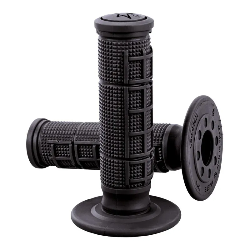ARIETE GRIPS - UNITY HALF WAFFLE - MX - ASP COMPOUND - BLACK - 115mm Closed End Hot Picks