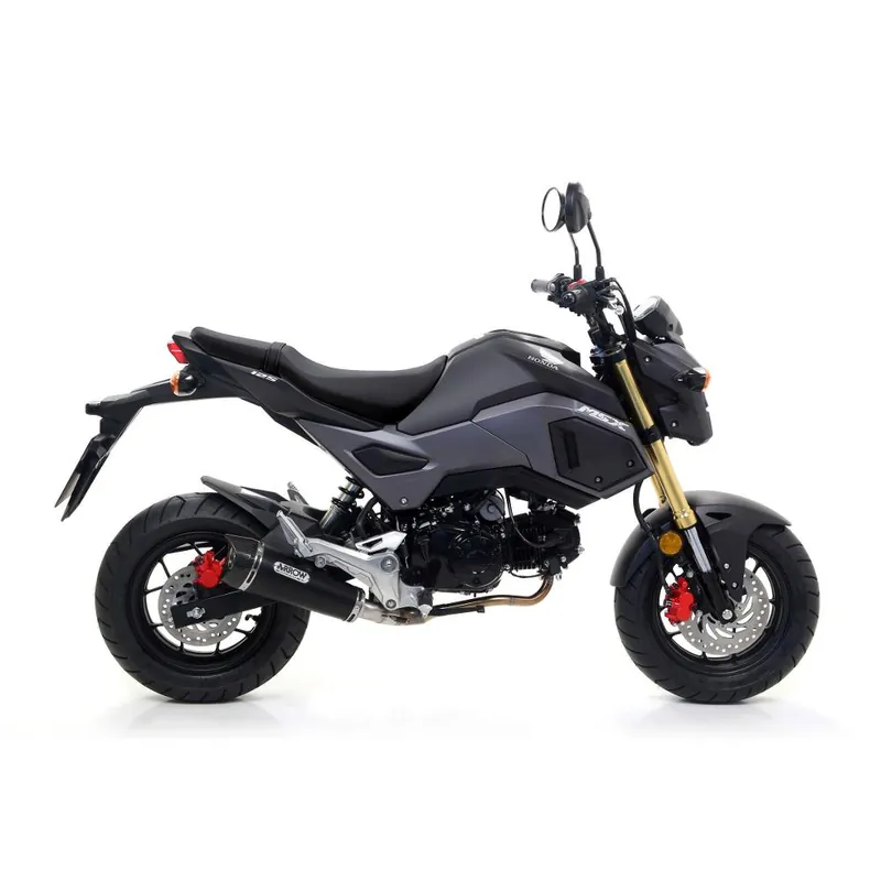 Best Choice ARROW 52507XKI Silencer - X-KONE Nichrom Dark with Carbon End CapHONDA MSX125 GROM2016 > 2020