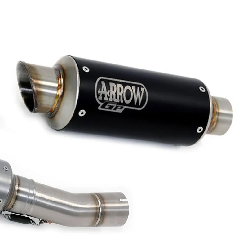 ARROW 71009GPI Silencer - GP2 Stainless Dark with S/less End CapAPRILIA Hassle-Free Returns