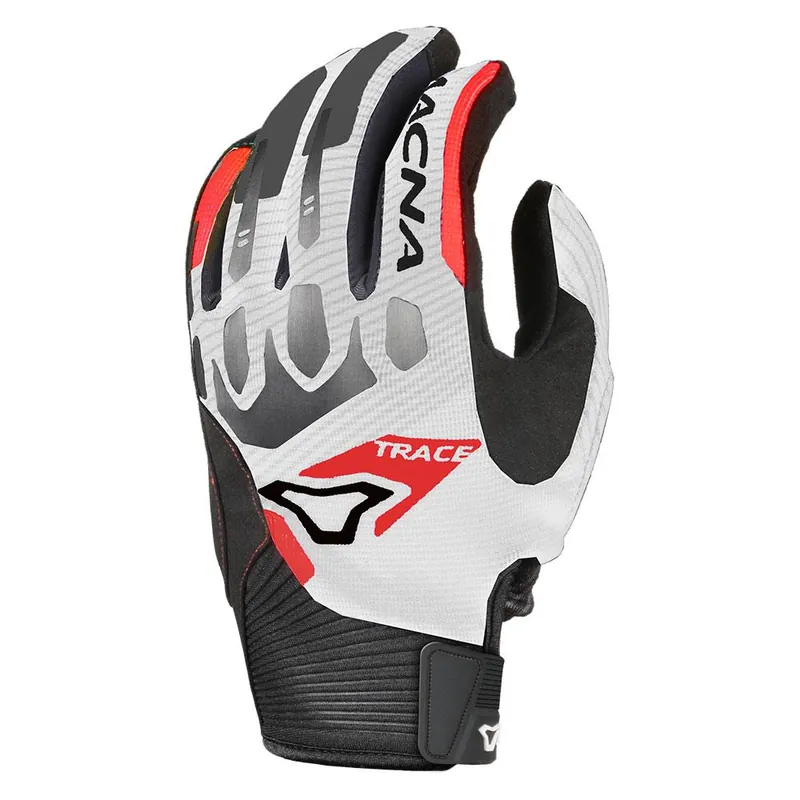 Macna Trace Gloves White/Black/Red Grab Now