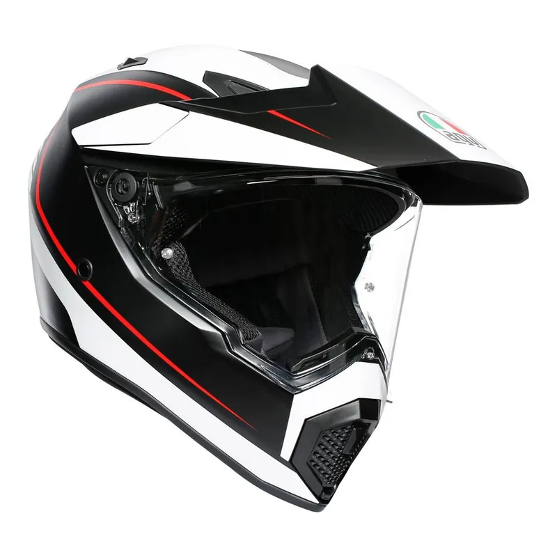 AGV AX9 - PACIFIC ROAD MATT BLACK/WHITE/RED Free Shipping