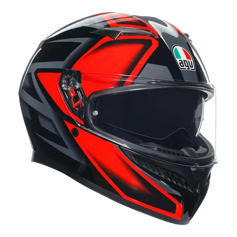 AGV K3 - COMPOUND BLACK/RED Must Have