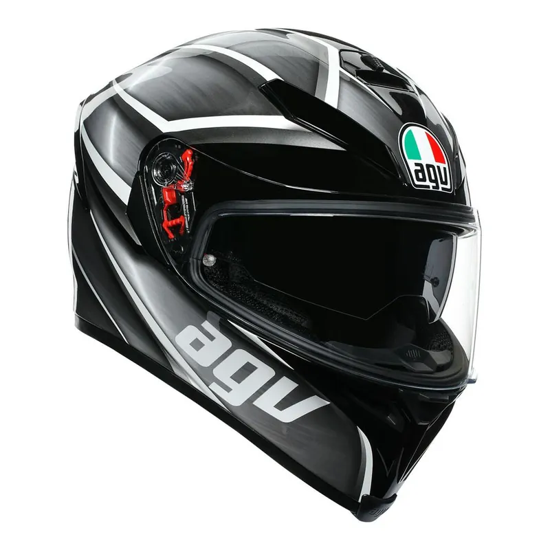 AGV K5 S - TEMPEST BLACK/SILVER Viral