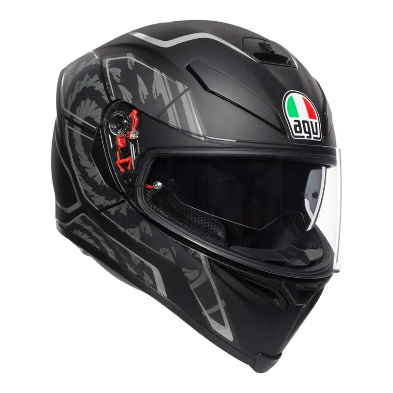 AGV K5 S - TORNADO MATT BLACK/SILVER Shop Now