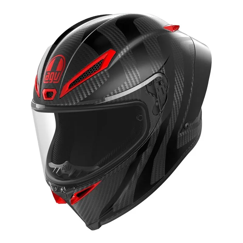 AGV PISTA GP RR - INTREPIDO MATT CARBON/BLACK/RED Warranty Included