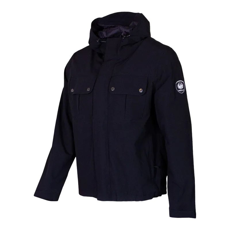 Merlin Bramshaw Laminated Rain Jacket Black Trending