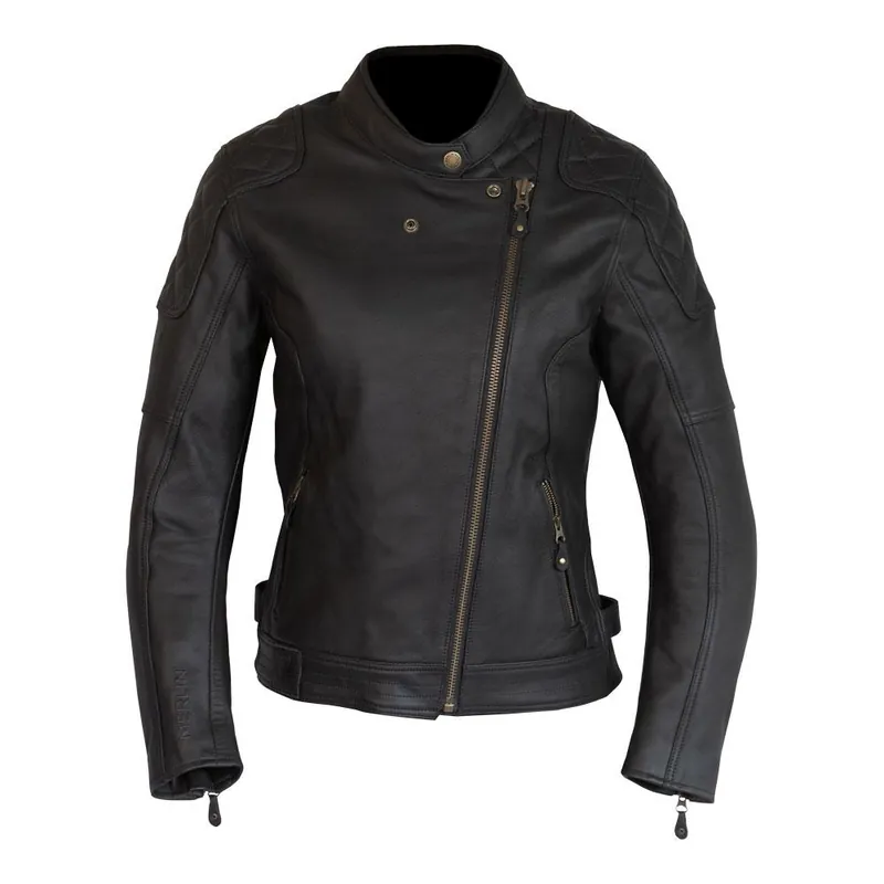 Merlin Bristol Café D3O® Ladies Leather Jacket Black Fresh Stock