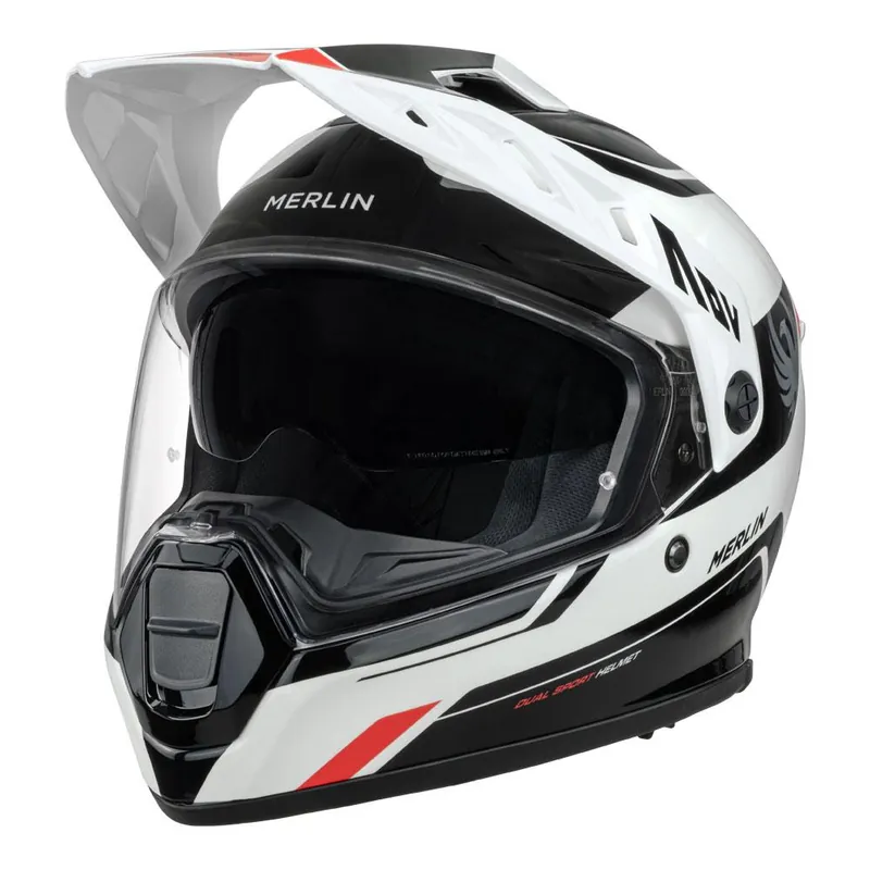 Special Offer Merlin Torres Block Helmet White/Red