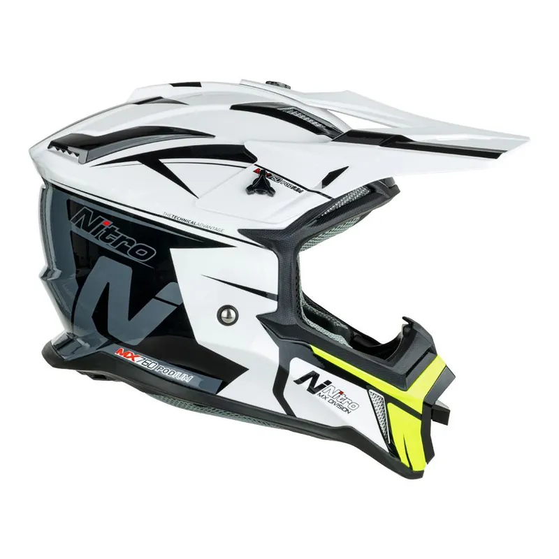 NITRO MX760 WHITE/GREY/FLURO GREEN New Arrival