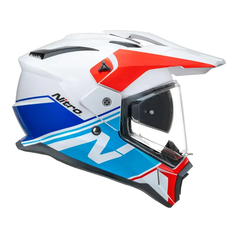 NITRO MX780 ADVENTURE GLOSS WHITE/LIGHT BLUE/RED/BLUE Best Choice