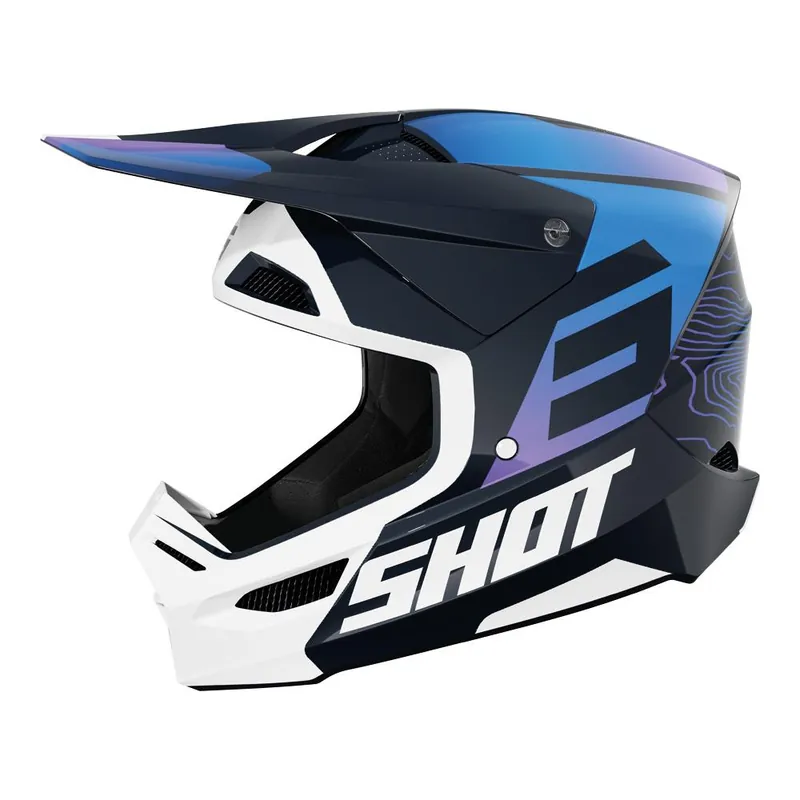 Special Offer Shot Furious Kid Apex Helmet Blue Glossy