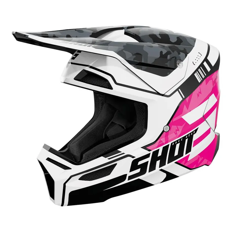 Latest Shot Furious Kid Flash Helmet Pink Glossy