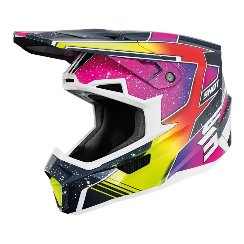 Shot Lite Racing Helmet Blue/Neon Yellow Pearly Editor’s Pick
