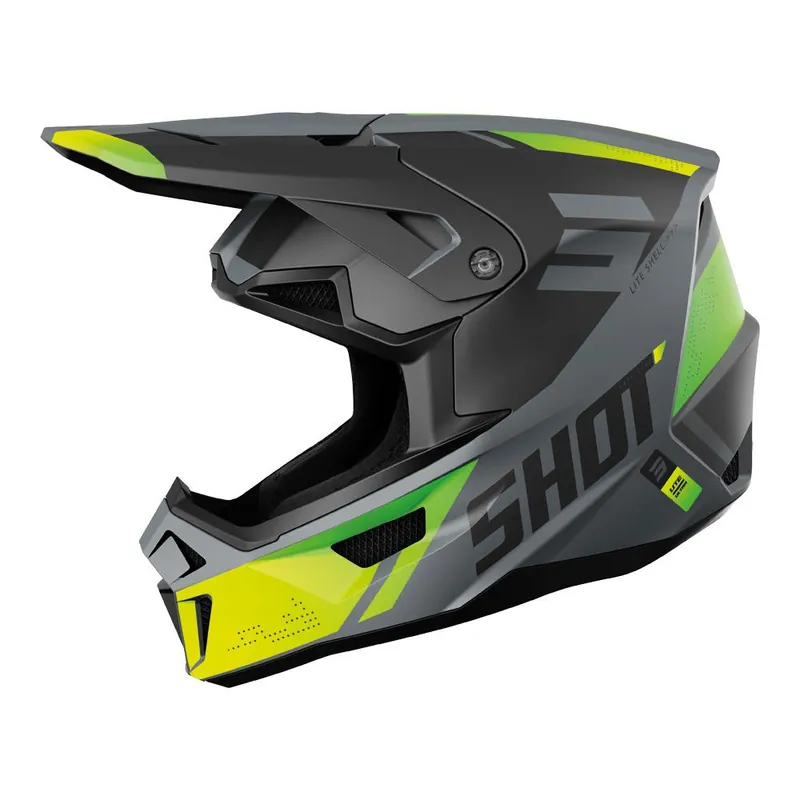 Free Shipping Shot Lite Ultra Helmet Neon Yellow Matt