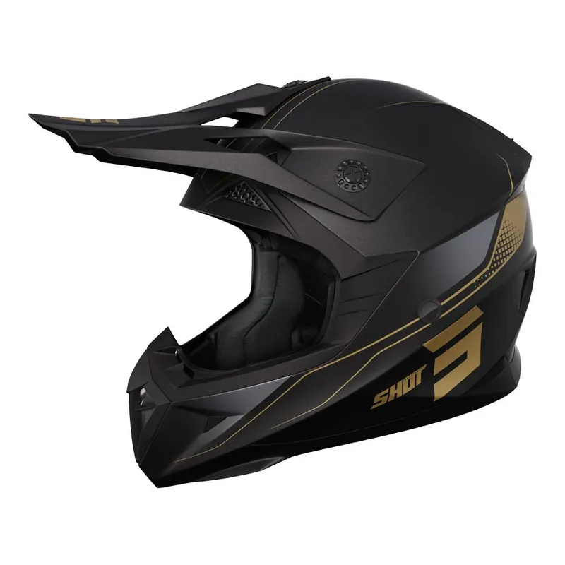 Mega Sale Shot Pulse Helmet Edge Matt Black/Gold