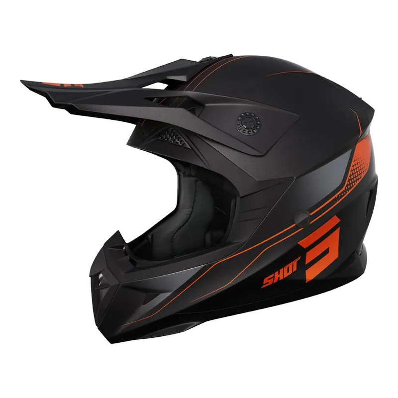 Order Now Shot Pulse Helmet Edge Matt Black/Orange
