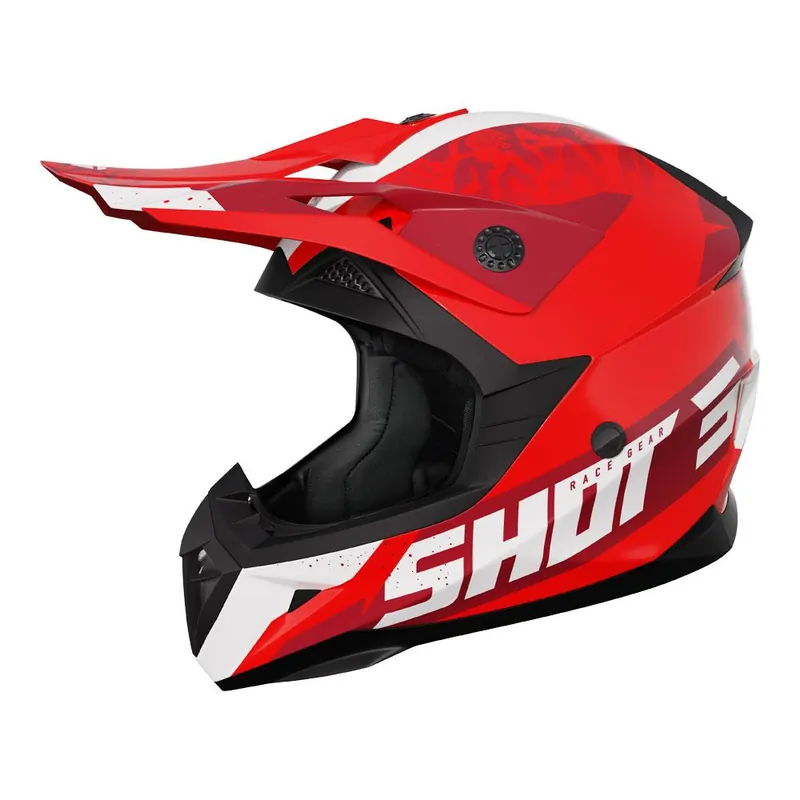 Hot Picks Shot Pulse Kid Helmet Airfit Red Glossy