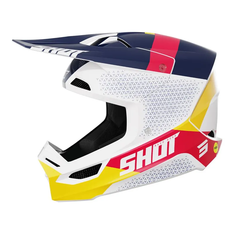 Shot Race Helmet Ridge Red/Blue Glossy Brand New