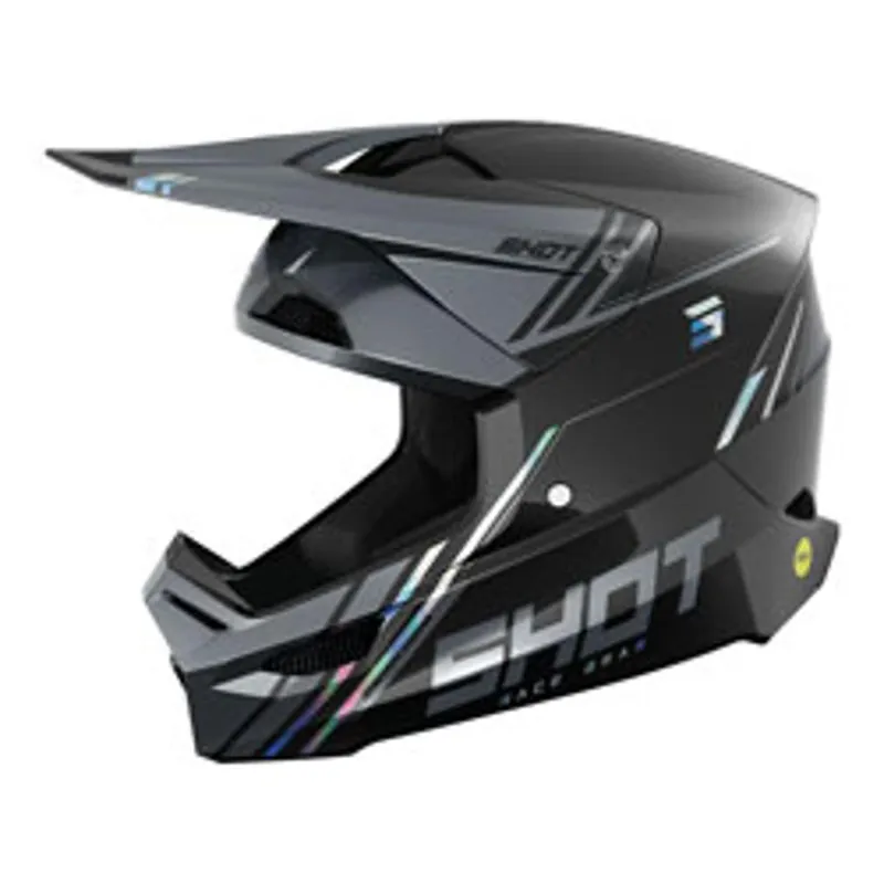 Shot Race Sprint Helmet Black Holographic Pearly Final Sale