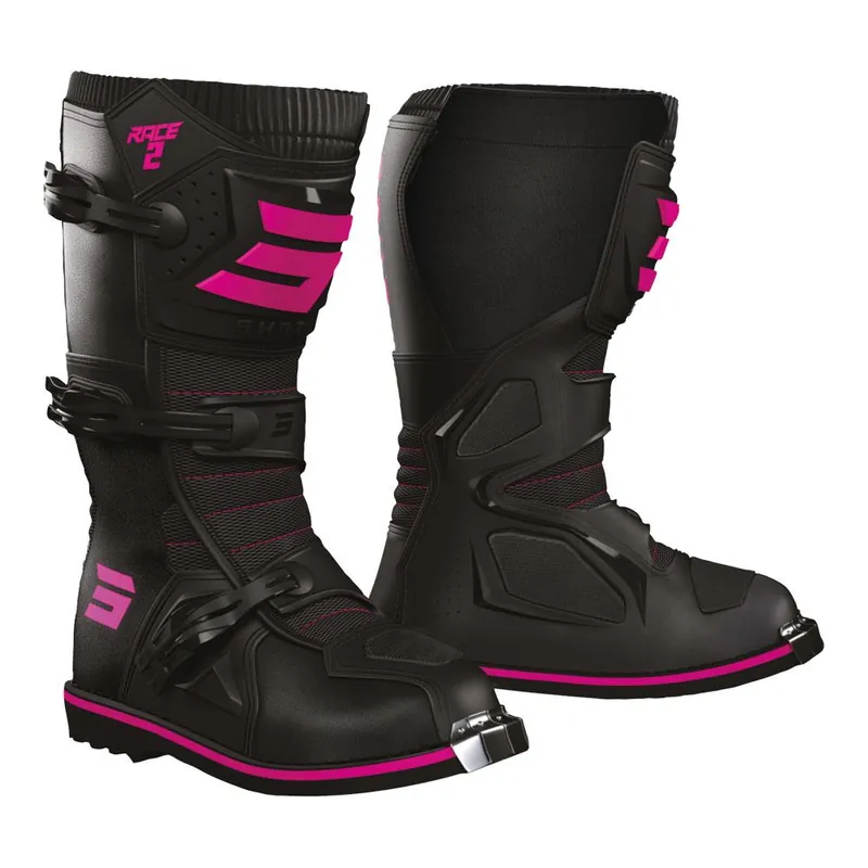 Exclusive Shot Race 2 Kid Boots Black/Pink