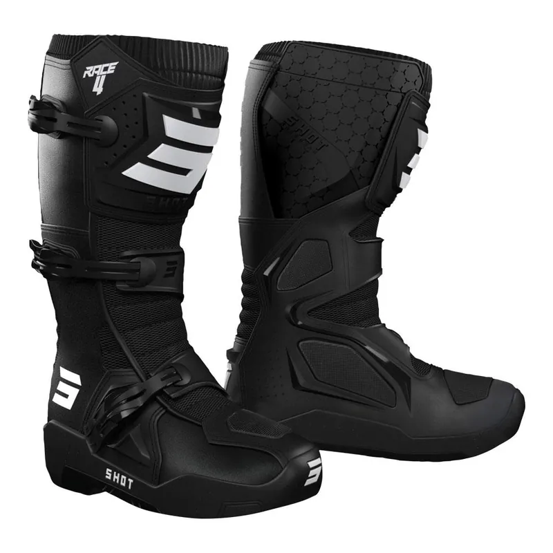 Shot Race 4 Boots Black Bulk Order