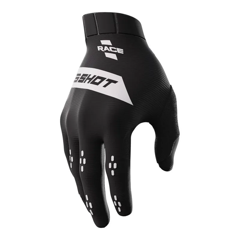 Shot Race Gloves Black Today Only