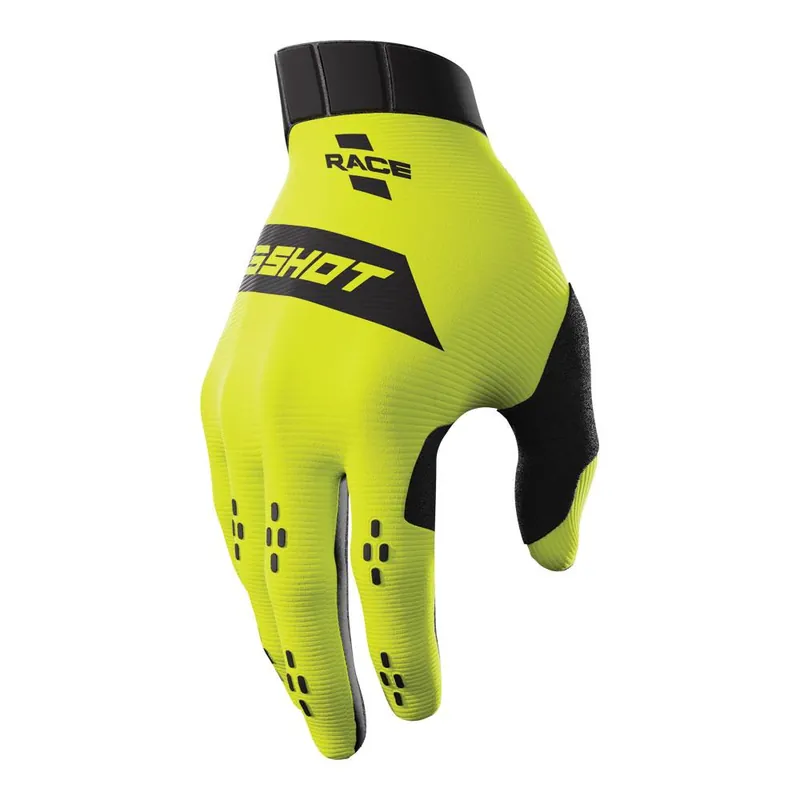 Shot Race Gloves Neon Yellow Top Rated
